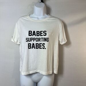 Brunette The Label Babes Support Babes T-shirt Size S/M